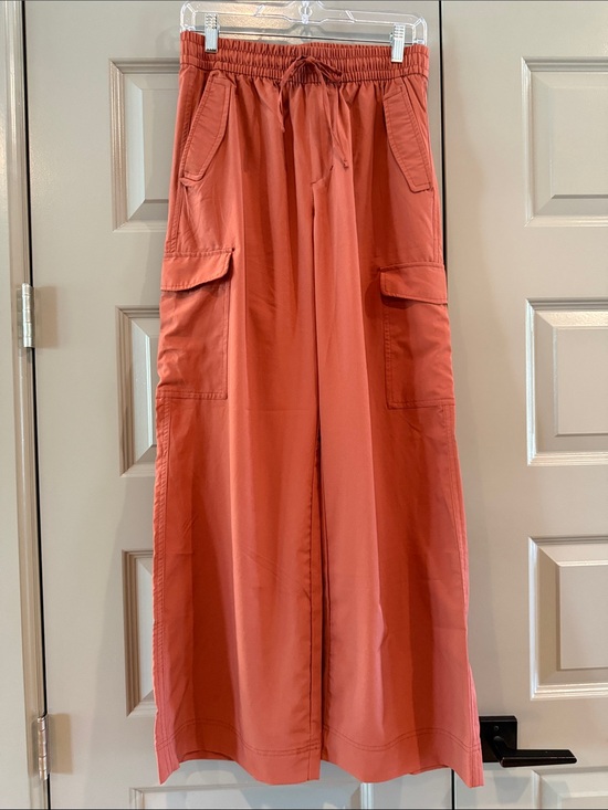 Old Navy Pants - Old Navy Terracotta Rust Wide-Leg Cargo Tech Pants NWOT